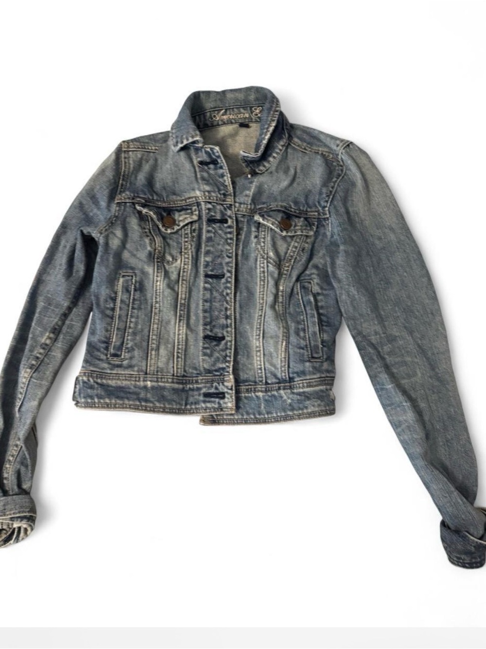 American Eagle Outfitters Light Blue Denim Jacket - Women's